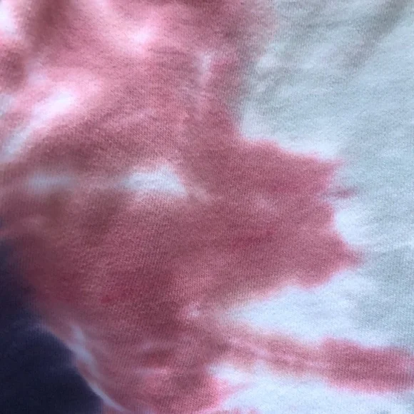 Tie Dye Mazzy Sweatshirt Size Small – Vintage Crop, Raw Edge, - Picture 10 of 12